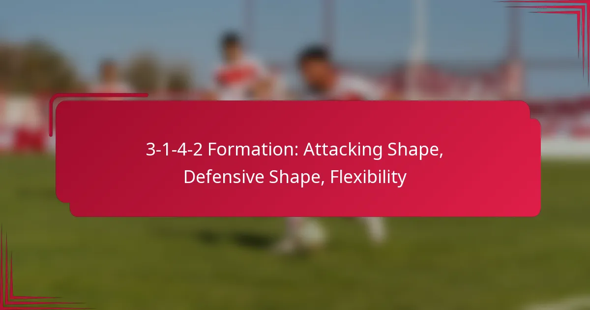 Read more about the article 3-1-4-2 Formation: Attacking Shape, Defensive Shape, Flexibility