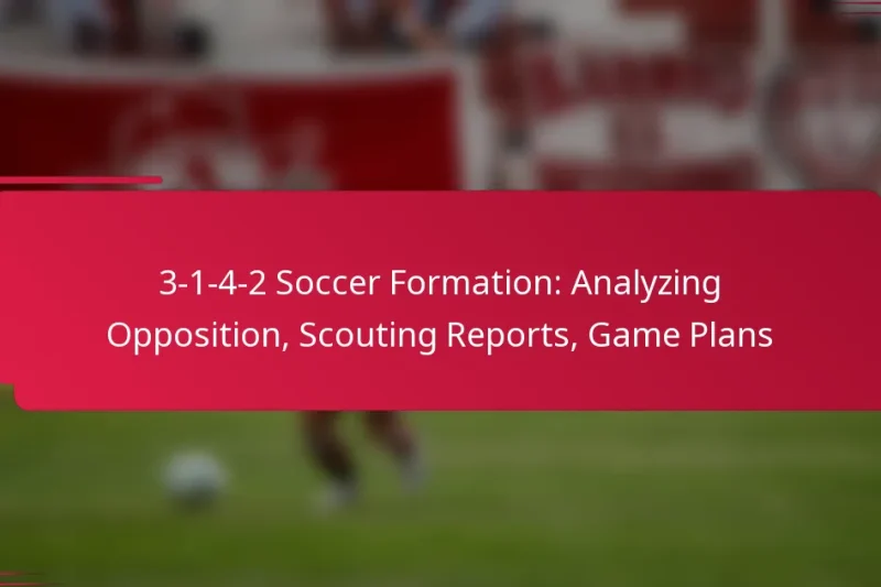 3-1-4-2 Soccer Formation: Analyzing Opposition, Scouting Reports, Game Plans