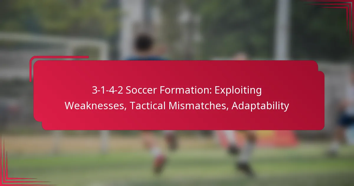 Read more about the article 3-1-4-2 Soccer Formation: Exploiting Weaknesses, Tactical Mismatches, Adaptability