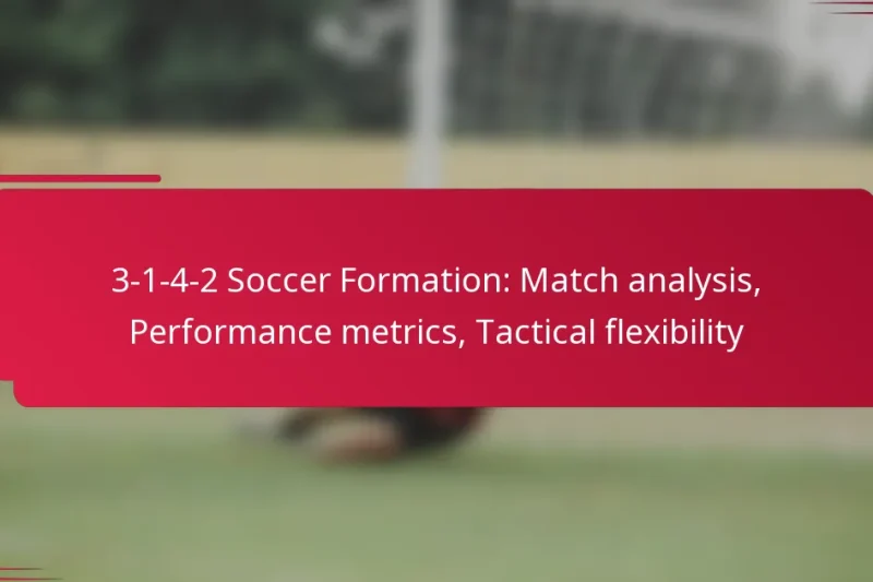 3-1-4-2 Soccer Formation: Match analysis, Performance metrics, Tactical flexibility