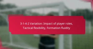 Read more about the article 3-1-4-2 Variation: Impact of player roles, Tactical flexibility, Formation fluidity