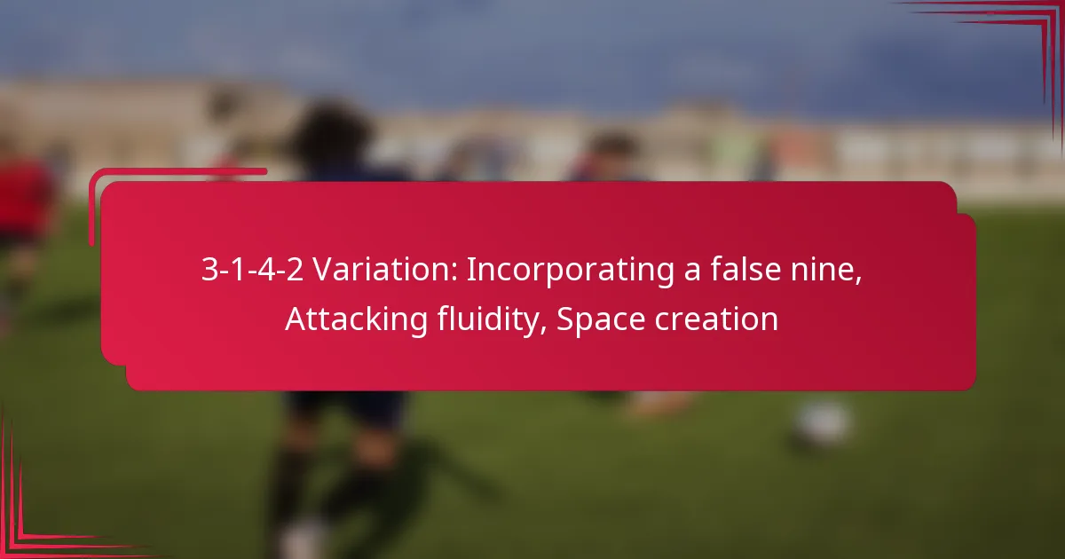 You are currently viewing 3-1-4-2 Variation: Incorporating a false nine, Attacking fluidity, Space creation