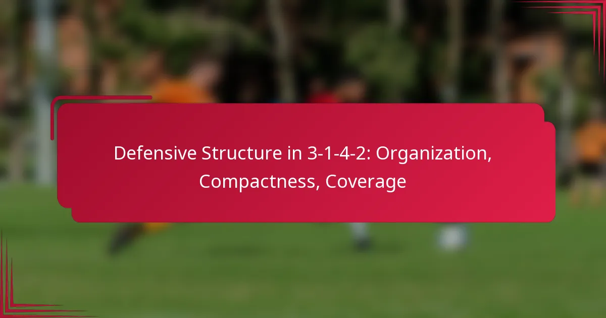 You are currently viewing Defensive Structure in 3-1-4-2: Organization, Compactness, Coverage