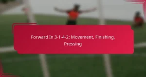 Read more about the article Forward In 3-1-4-2: Movement, Finishing, Pressing