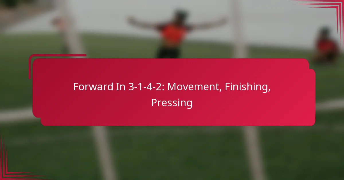 Read more about the article Forward In 3-1-4-2: Movement, Finishing, Pressing