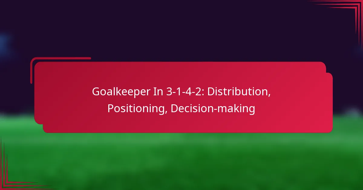 You are currently viewing Goalkeeper In 3-1-4-2: Distribution, Positioning, Decision-making