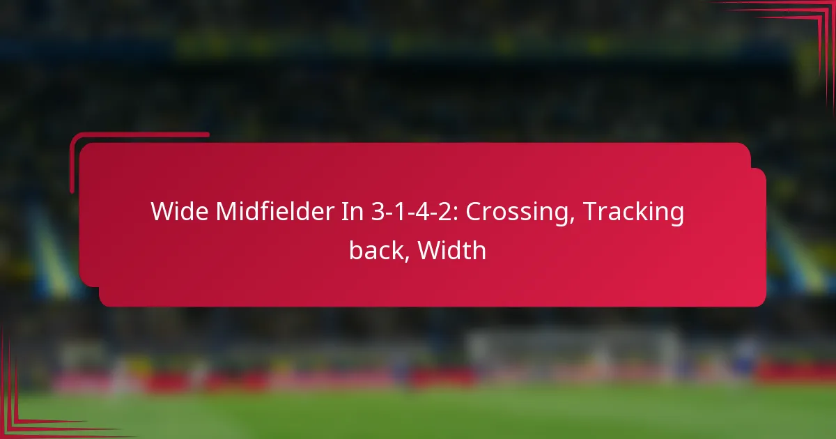 You are currently viewing Wide Midfielder In 3-1-4-2: Crossing, Tracking back, Width