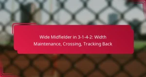 Read more about the article Wide Midfielder in 3-1-4-2: Width Maintenance, Crossing, Tracking Back
