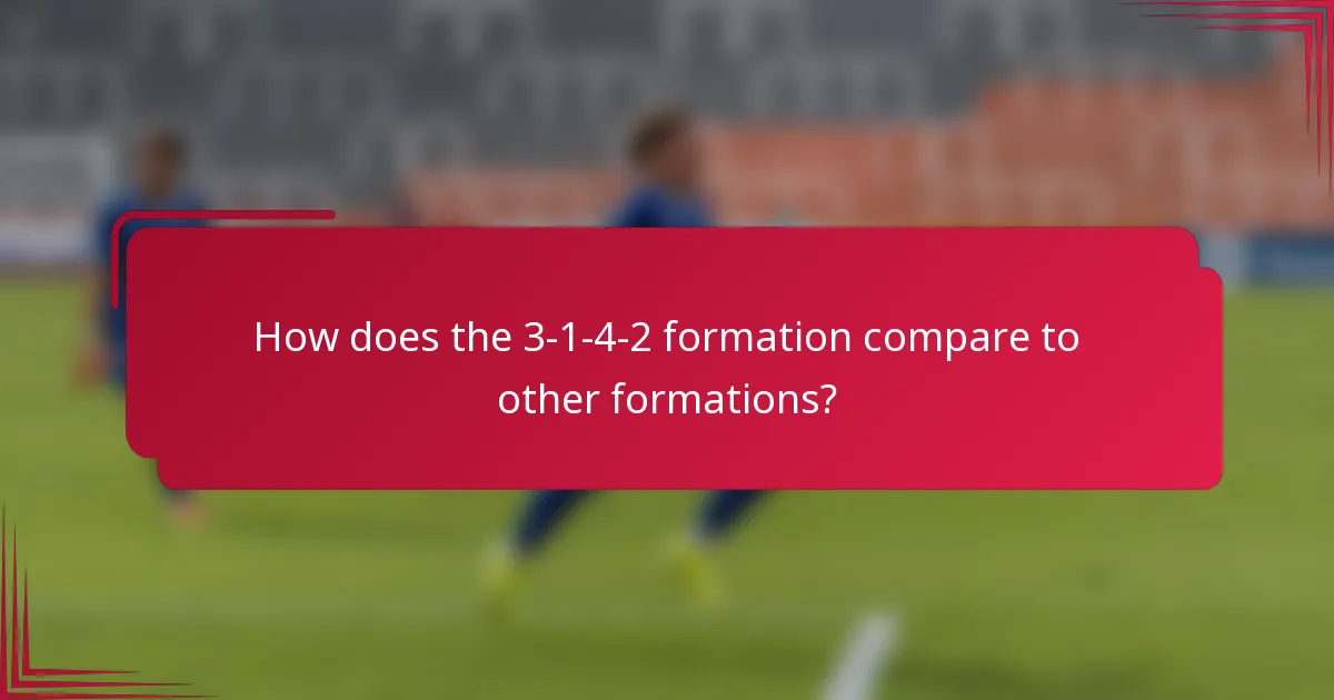 How does the 3-1-4-2 formation compare to other formations?
