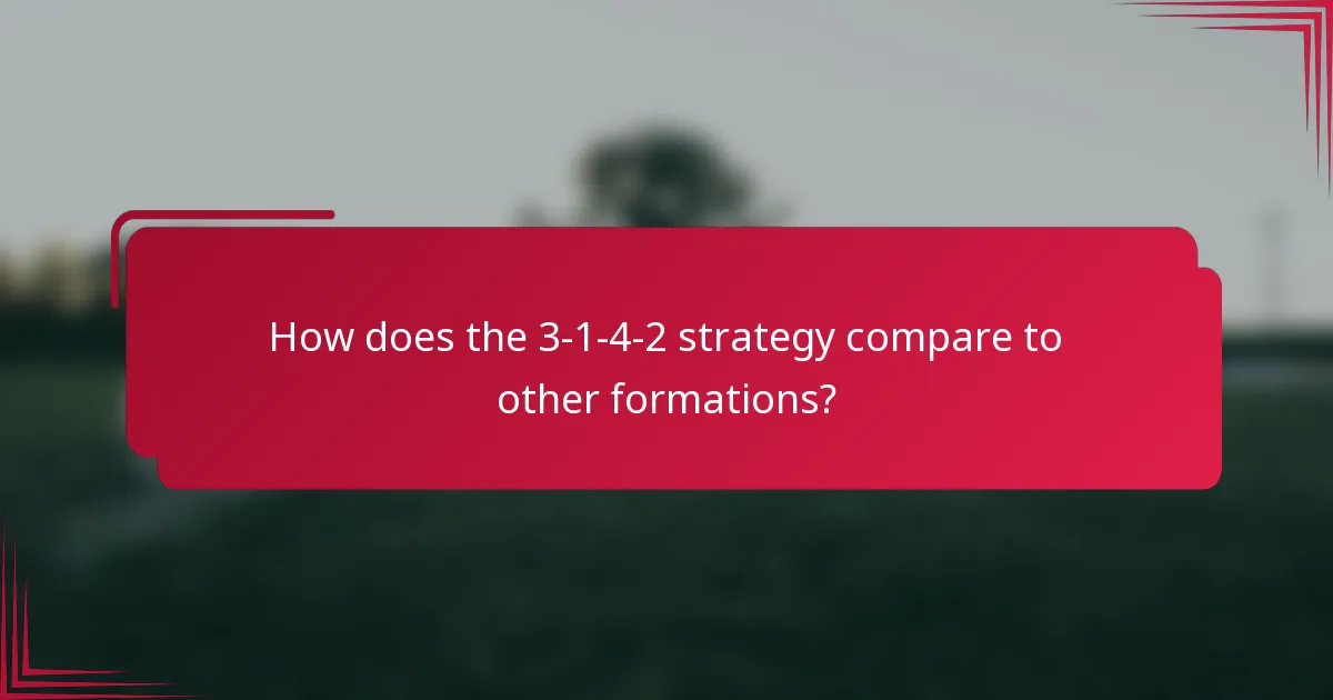 How does the 3-1-4-2 strategy compare to other formations?