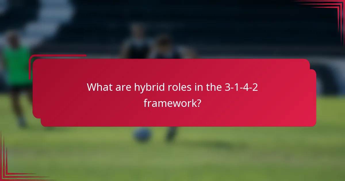 What are hybrid roles in the 3-1-4-2 framework?