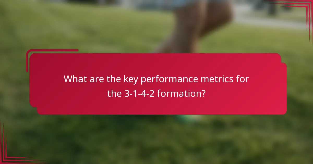 What are the key performance metrics for the 3-1-4-2 formation?