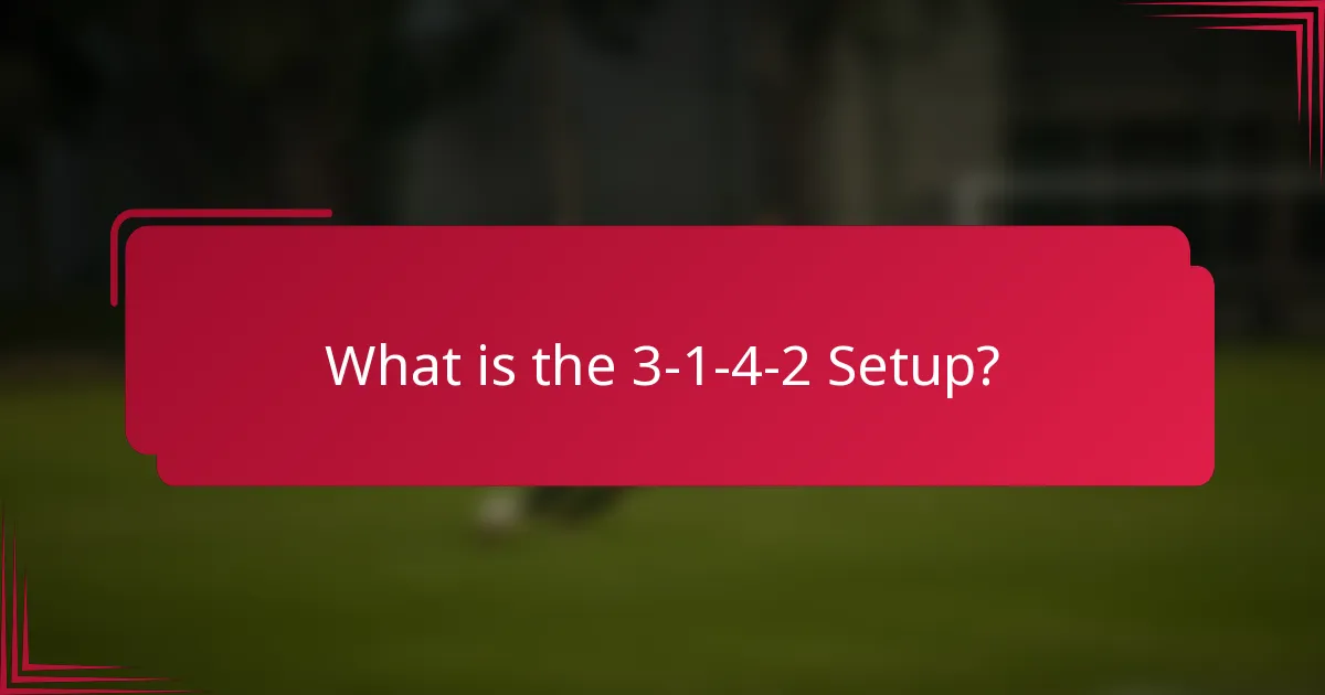 What is the 3-1-4-2 Setup?